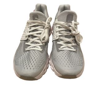 On Cloudswift gray White Lace Up Mesh CloudTec Running Sneakers US 6 EUC